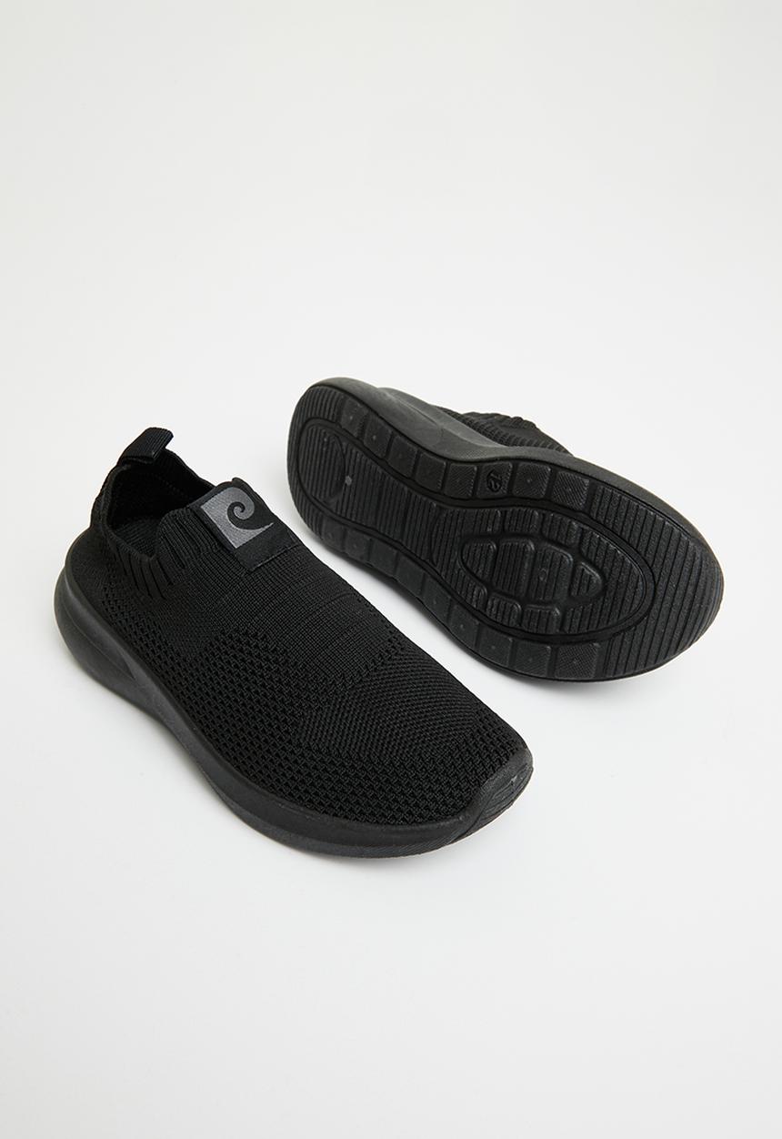 Pierre Cardin - Woven slip on sneaker - black 