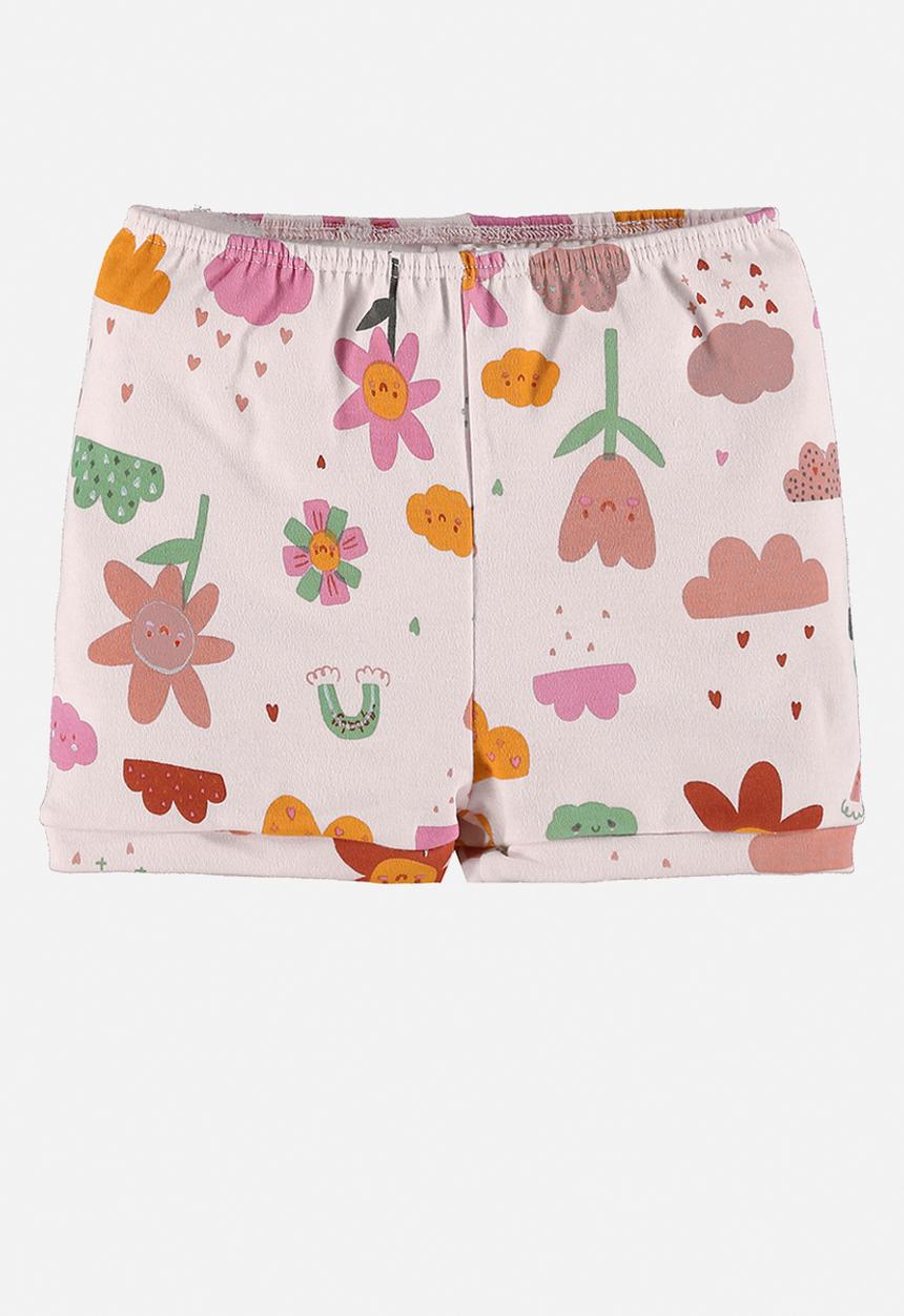 UP Baby - Soft jersey cotton shorts - light pink