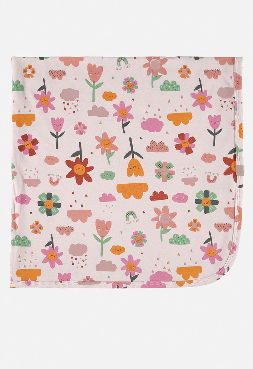 UP Baby - Soft jersey cotton blanket - light pink
