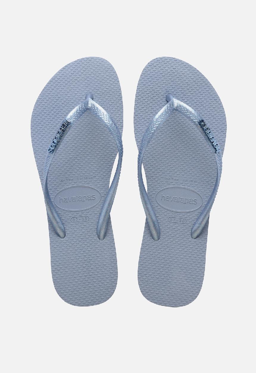 Havaianas - Slim logo metallic - ashley blue