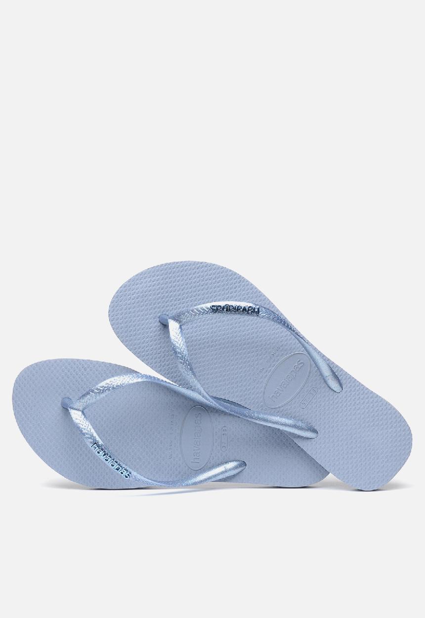 Havaianas - Slim logo metallic - ashley blue