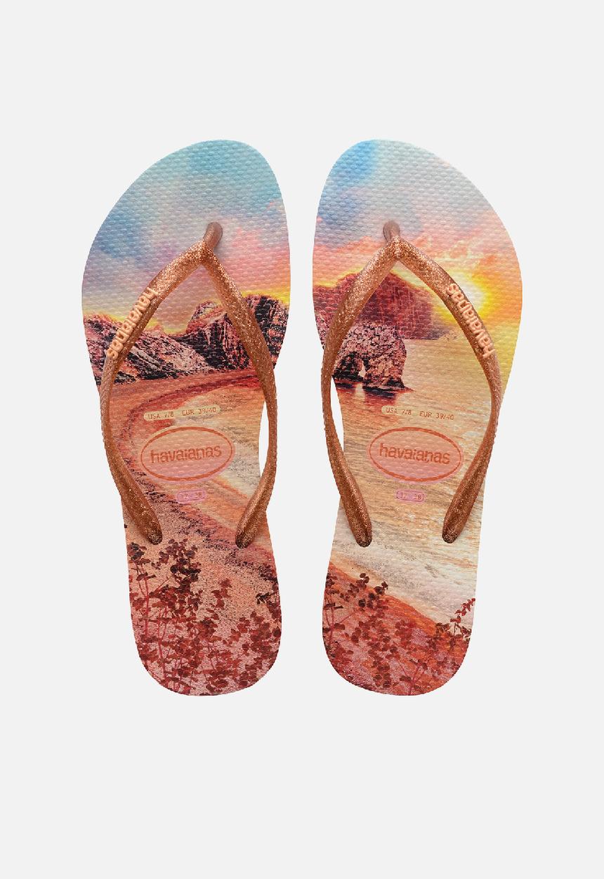 Havaianas - Slim paisage - beige & orange