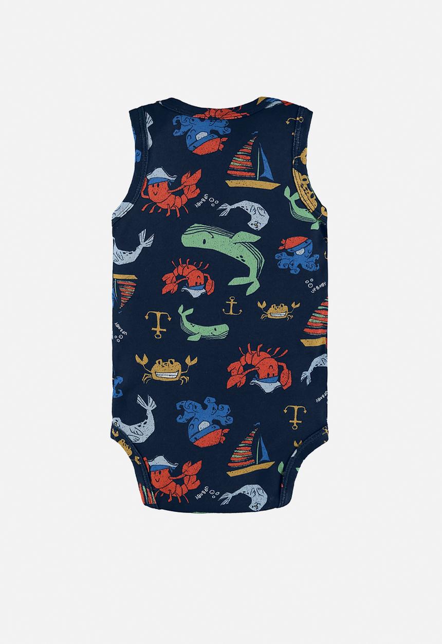 UP Baby - Soft jersey cotton bodysuit - dark blue