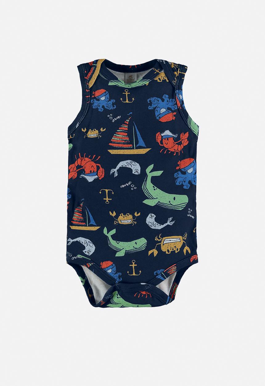 UP Baby - Soft jersey cotton bodysuit - dark blue