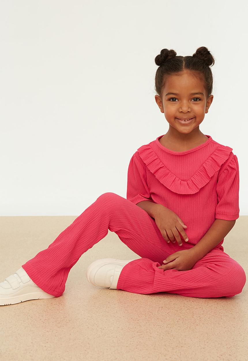Trendyol - Girls bottom and top set - fuschsia