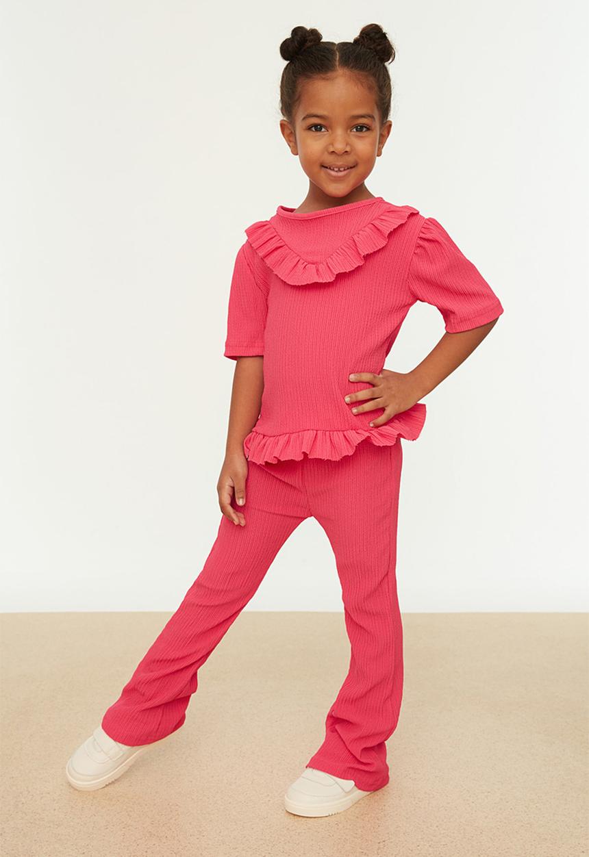 Trendyol - Girls bottom and top set - fuschsia