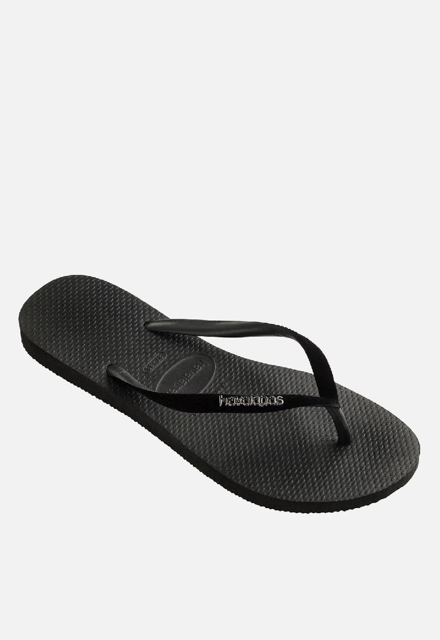 Havaianas - Slim velvet - black & dark metallic grey