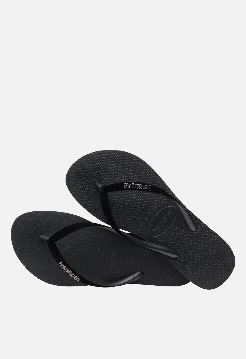 Havaianas - Slim velvet - black & dark metallic grey