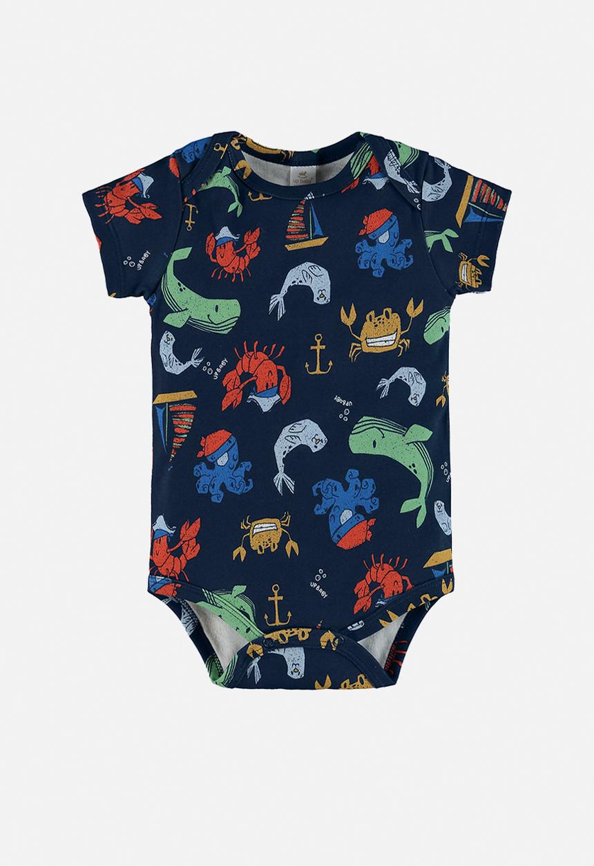 UP Baby - Soft jersey cotton bodysuit - dark blue