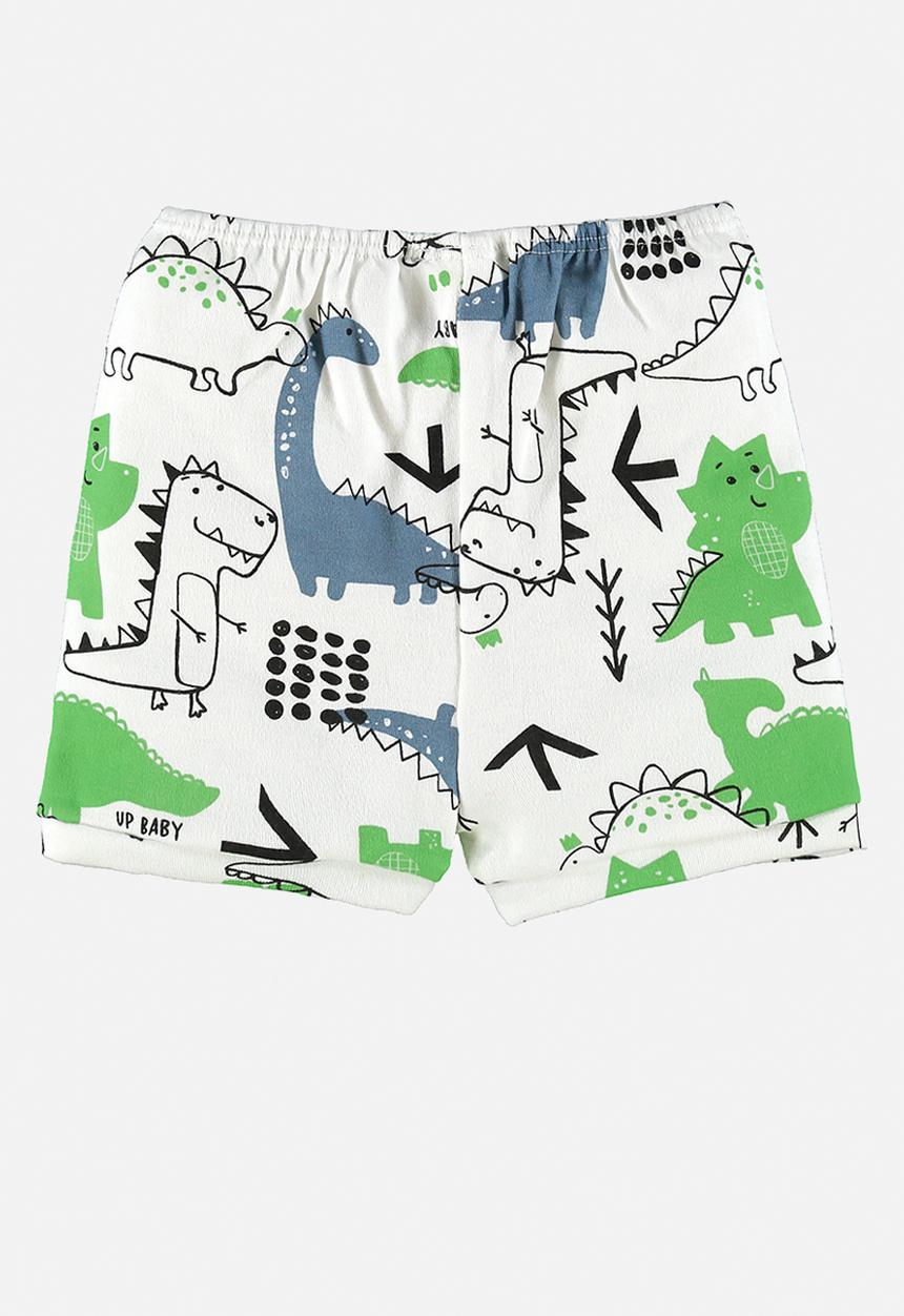 UP Baby - Soft jersey cotton shorts - off white