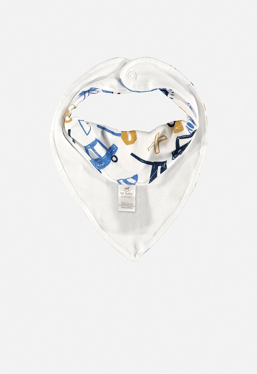 UP Baby - Soft jersey cotton bib - white