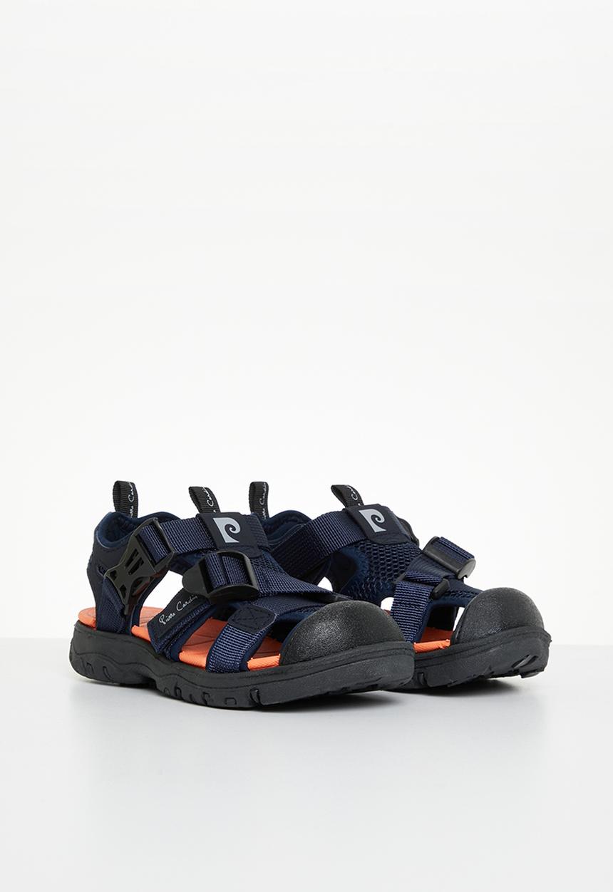 Pierre Cardin - Closed toe beach sandal - navy & orange