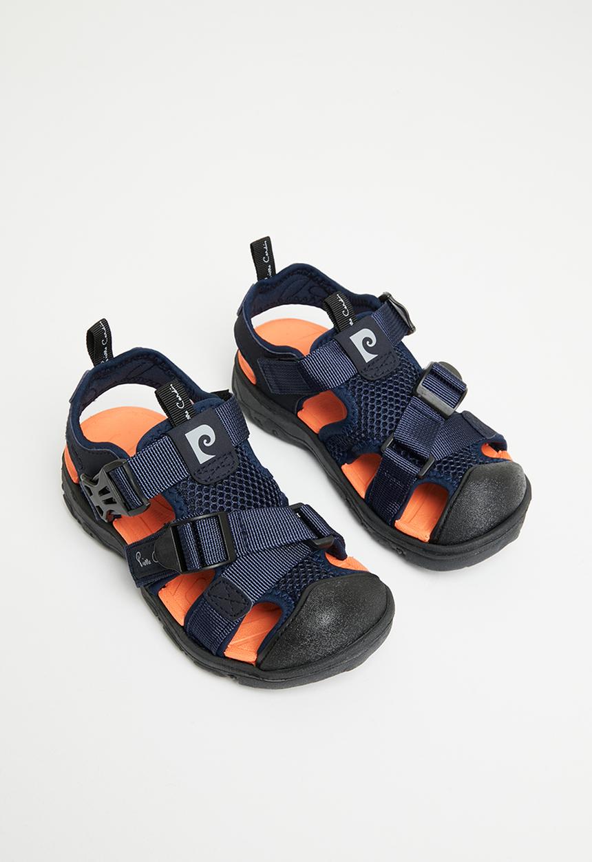 Pierre Cardin - Closed toe beach sandal - navy & orange