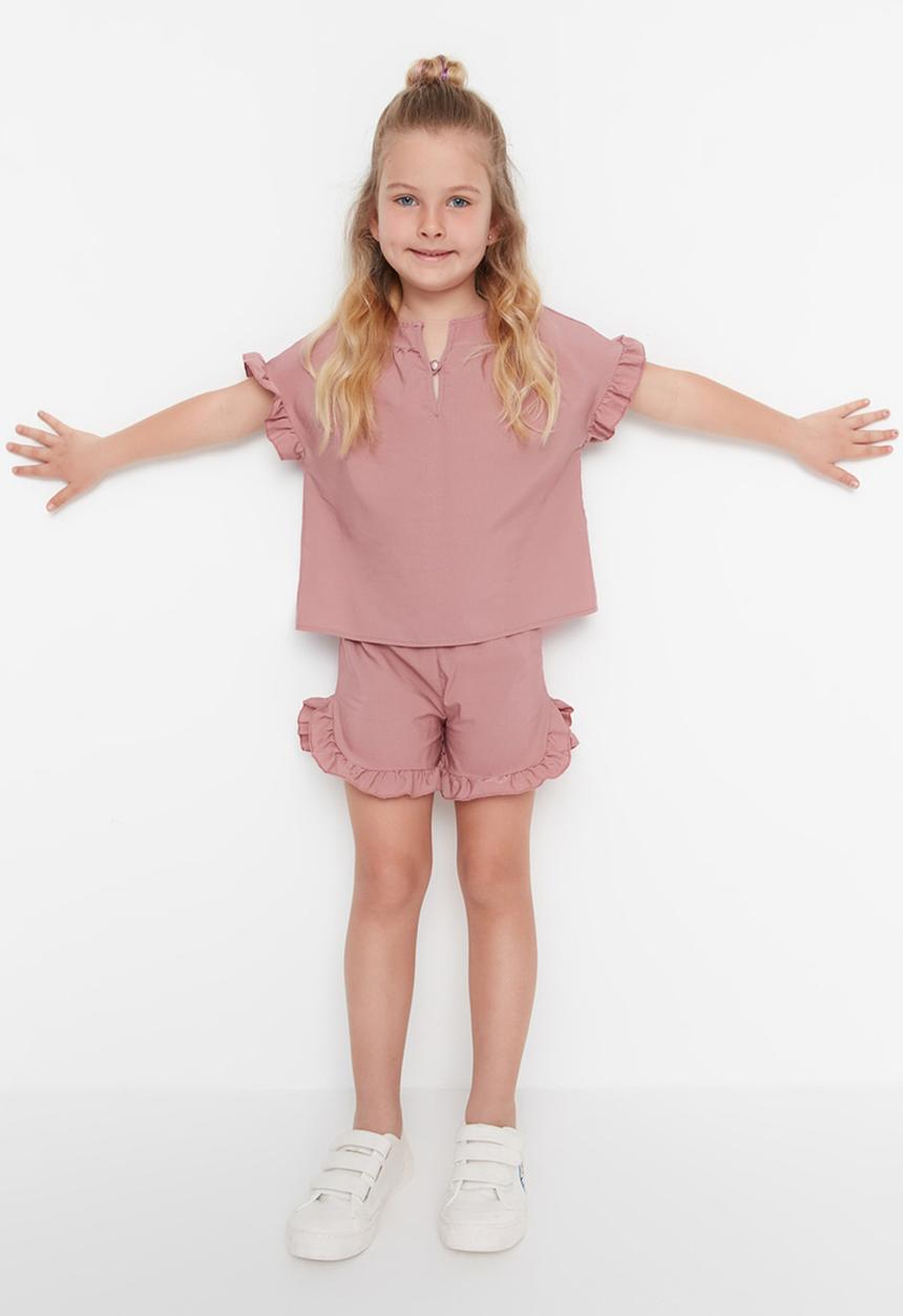 Trendyol - Girls cotton set - rose