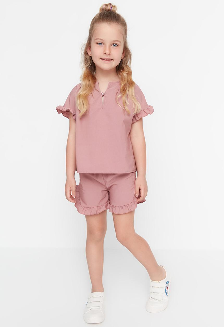 Trendyol - Girls cotton set - rose