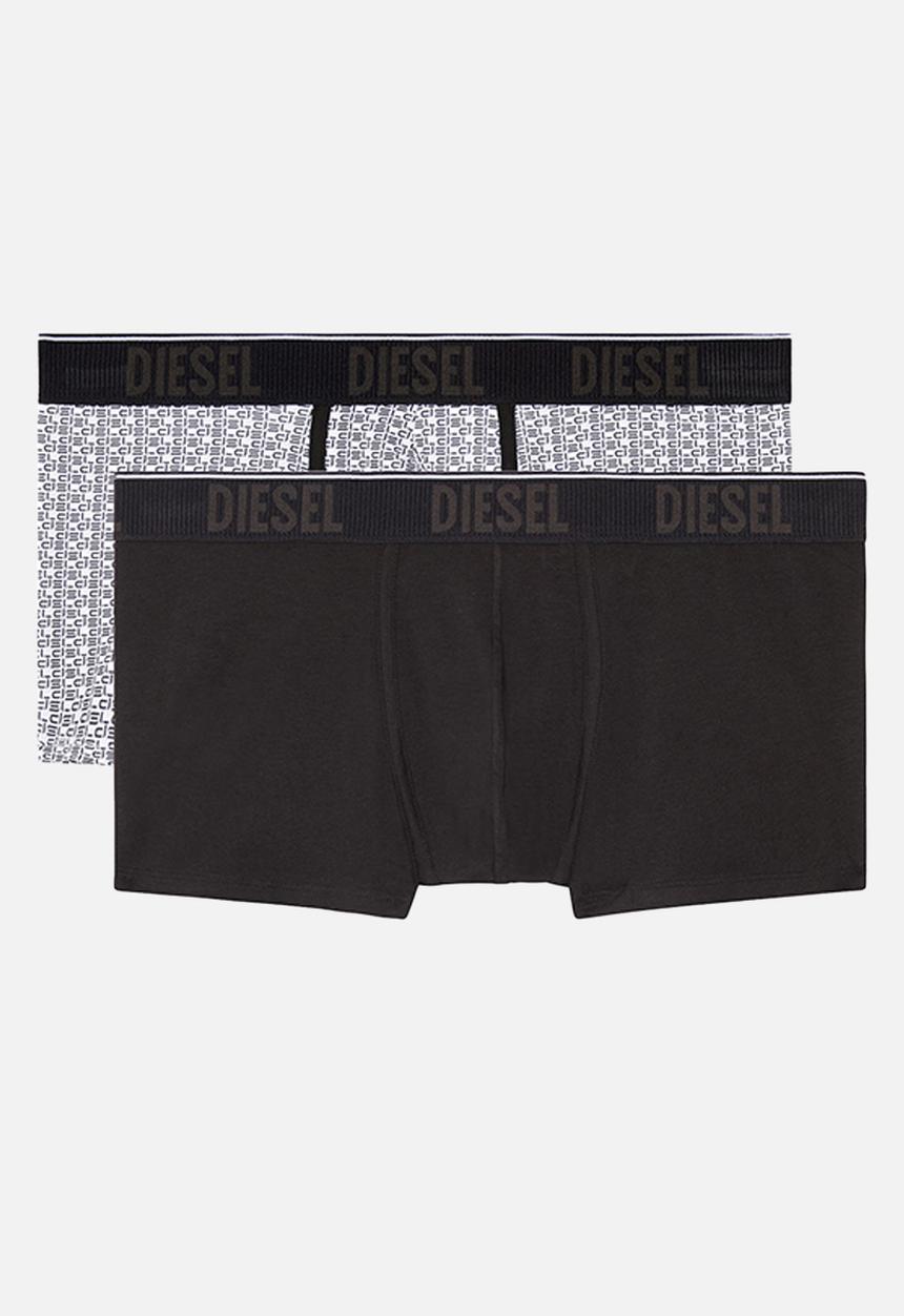 Diesel  - Umbx-damien two pack boxer briefs - black printed