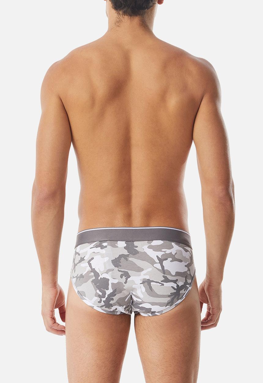 Diesel  - Umbr-andre two pack briefs - grey & camo