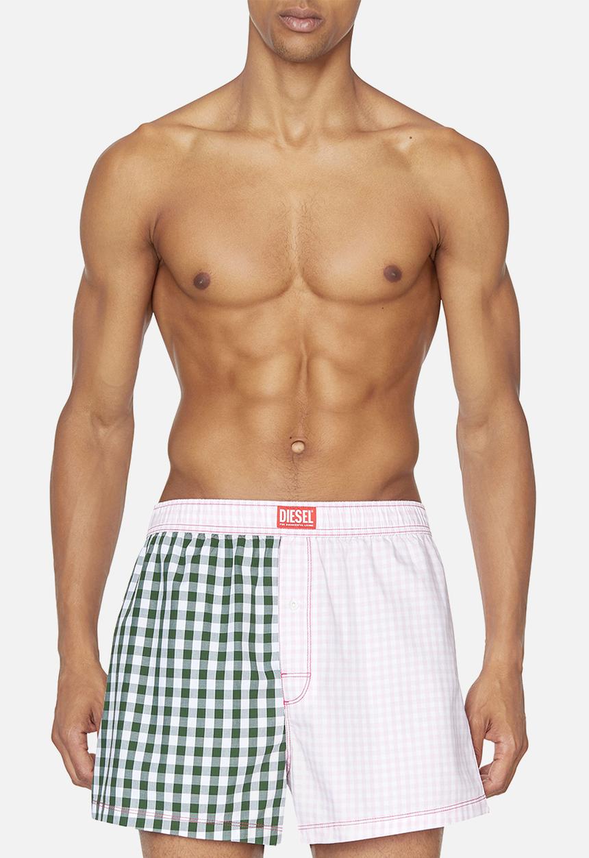 Diesel  - Uubx-stark patterned woven boxers - pink & green