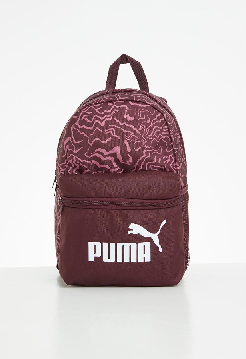 PUMA - Puma phase small backpack - aubergine-alpha girls aop