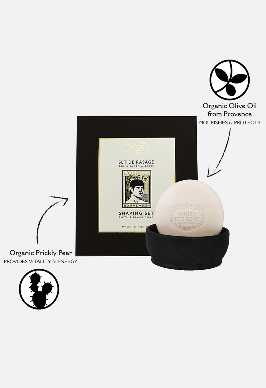 Panier Des Sens - L'Olivier Shaving Set - Bowl & Beard Soap