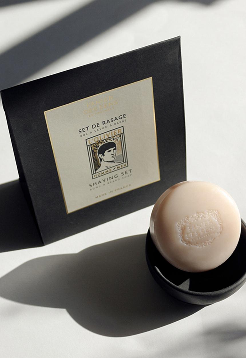 Panier Des Sens - L'Olivier Shaving Set - Bowl & Beard Soap