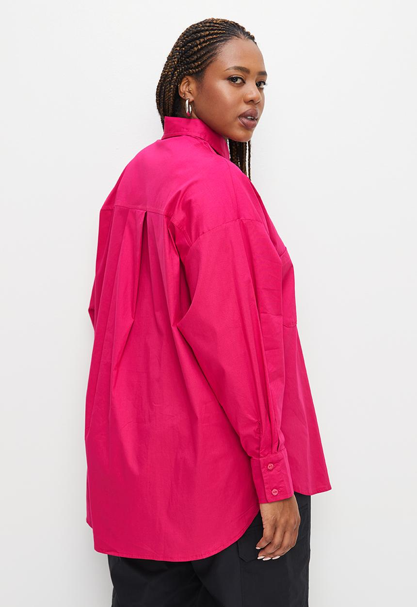Blake - Oversized shirt - cerise