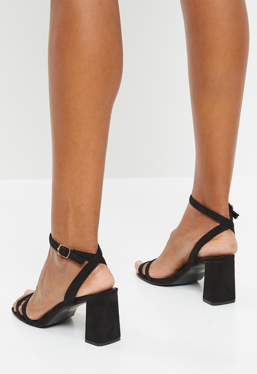 Superbalist - Lydia ankle strap heel - black