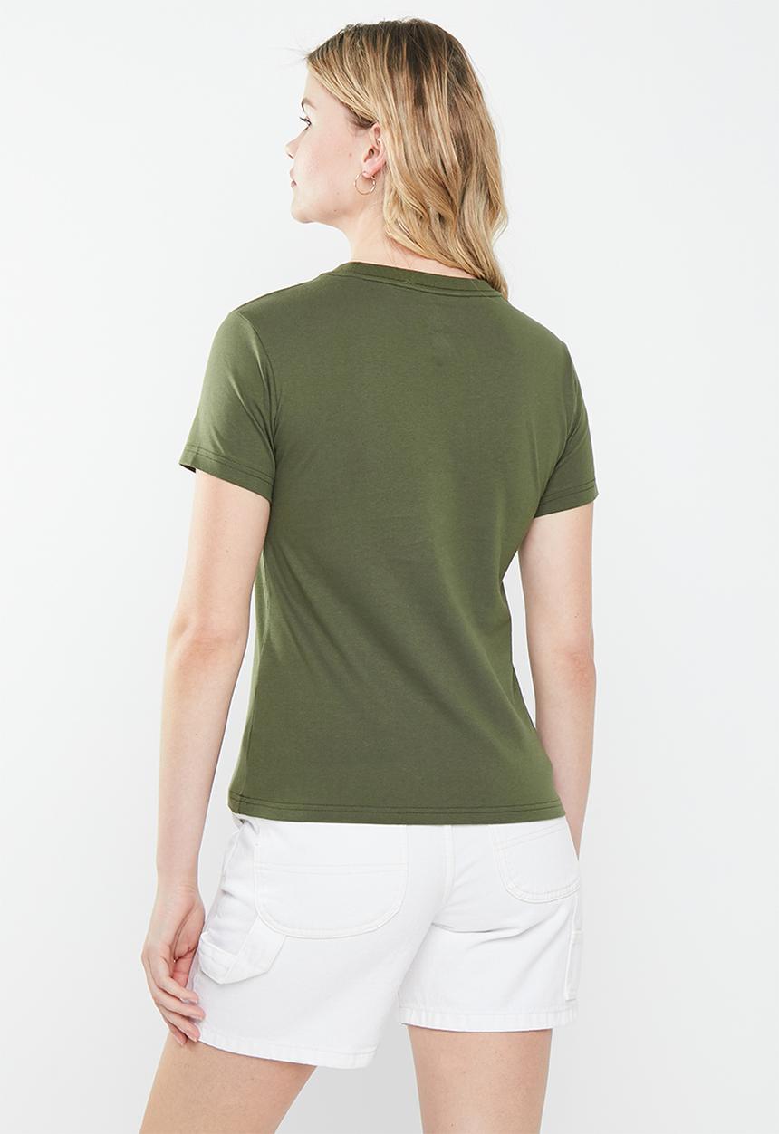 Converse - Converse logo remix women’s tee - cargo khaki