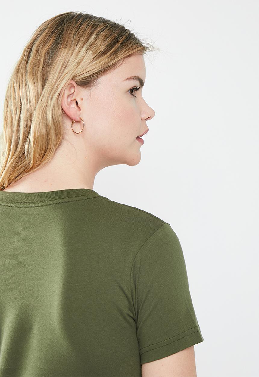 Converse - Converse logo remix women’s tee - cargo khaki