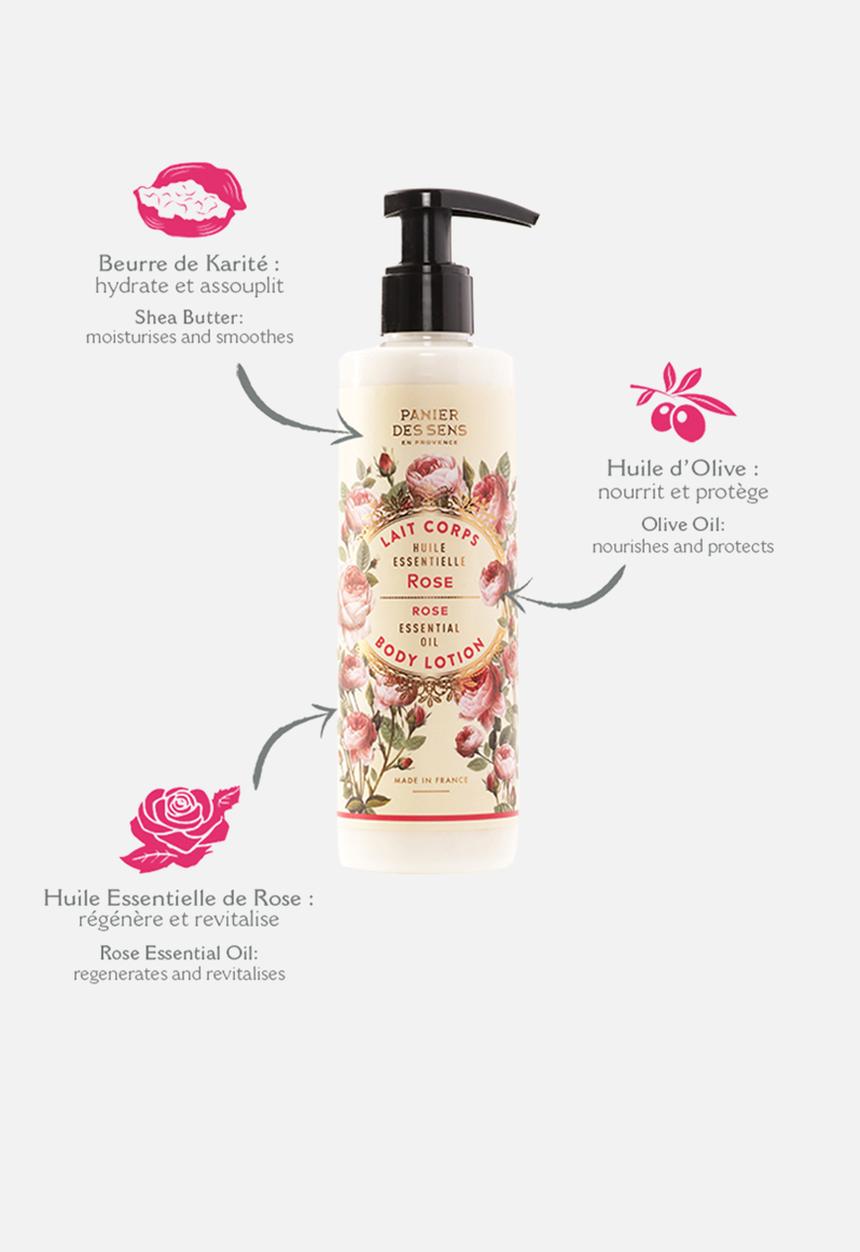 Panier Des Sens - Rejuvenating rose body lotion