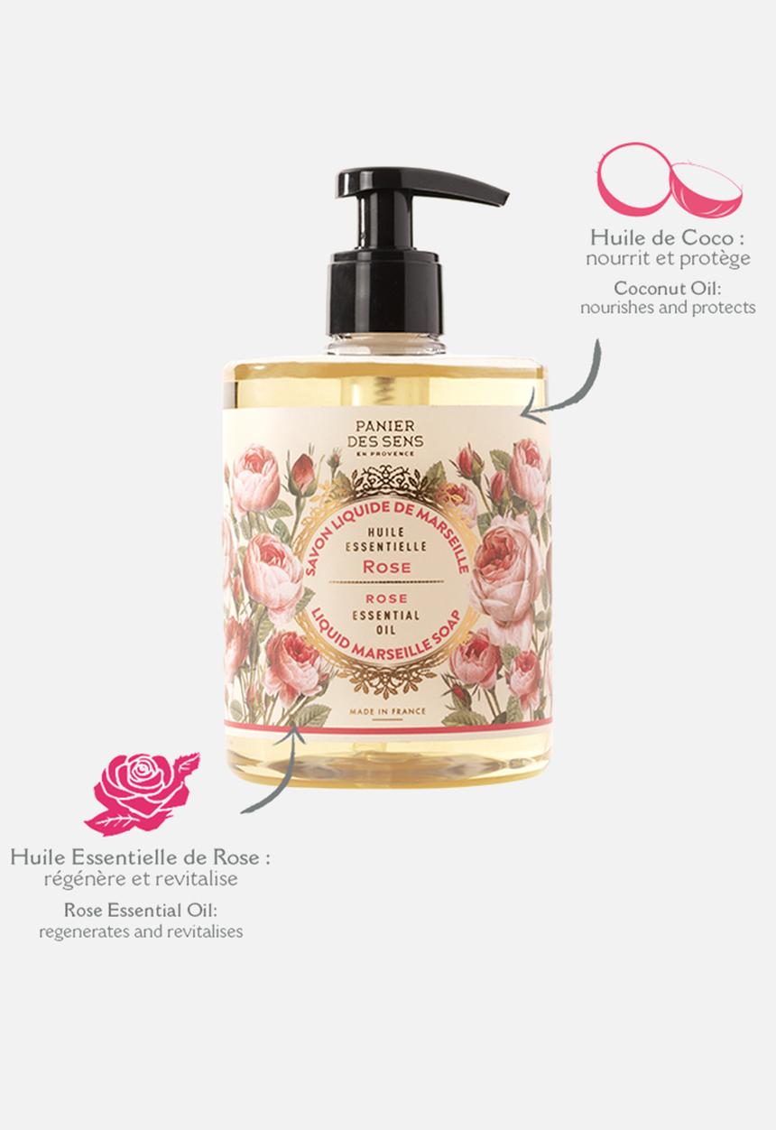 Panier Des Sens - Rejuvenating rose liquid marseille soap