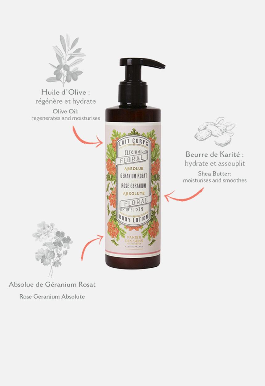Panier Des Sens - Rose geranium body lotion