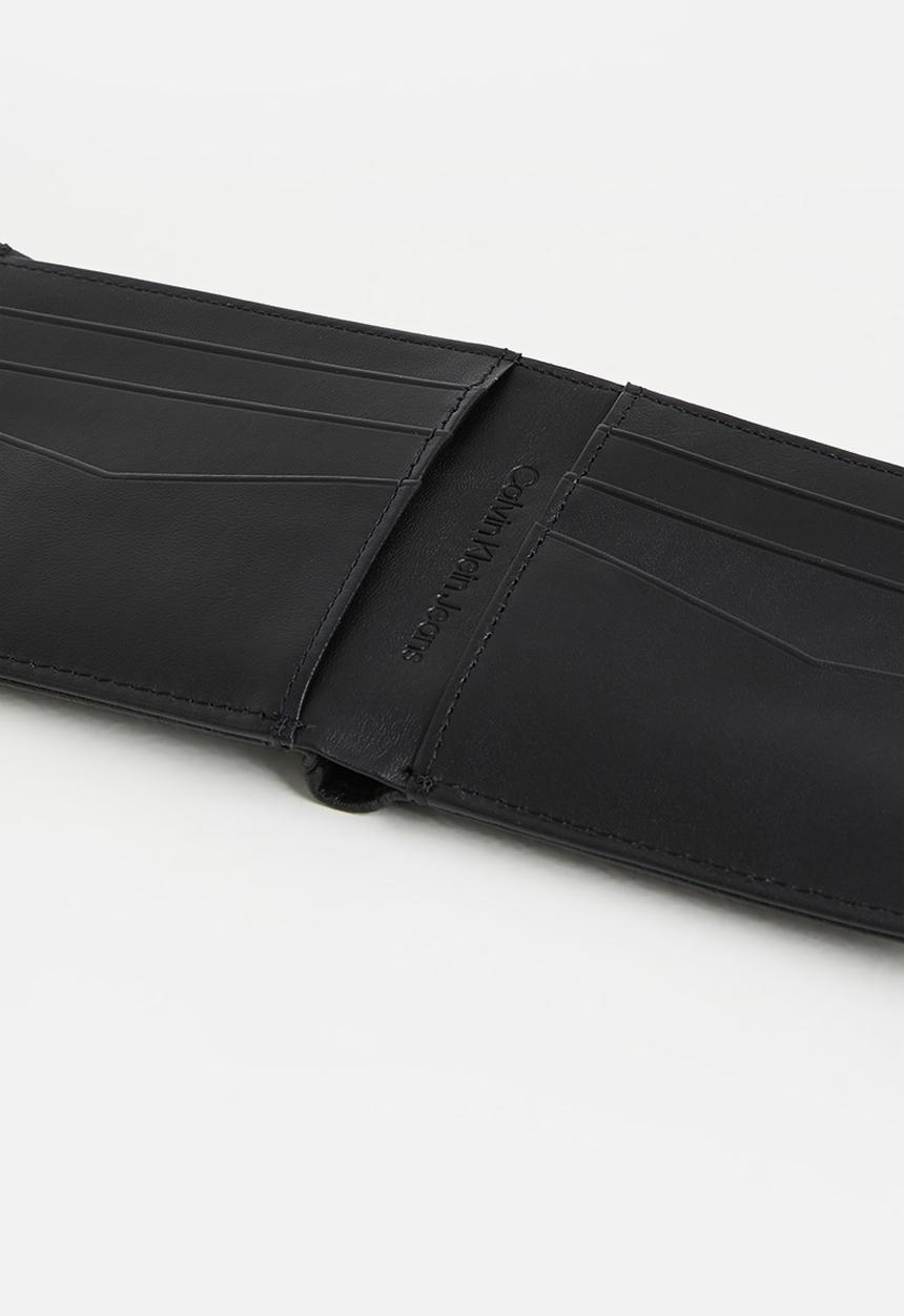 Calvin Klein - Mono textured bifold - black