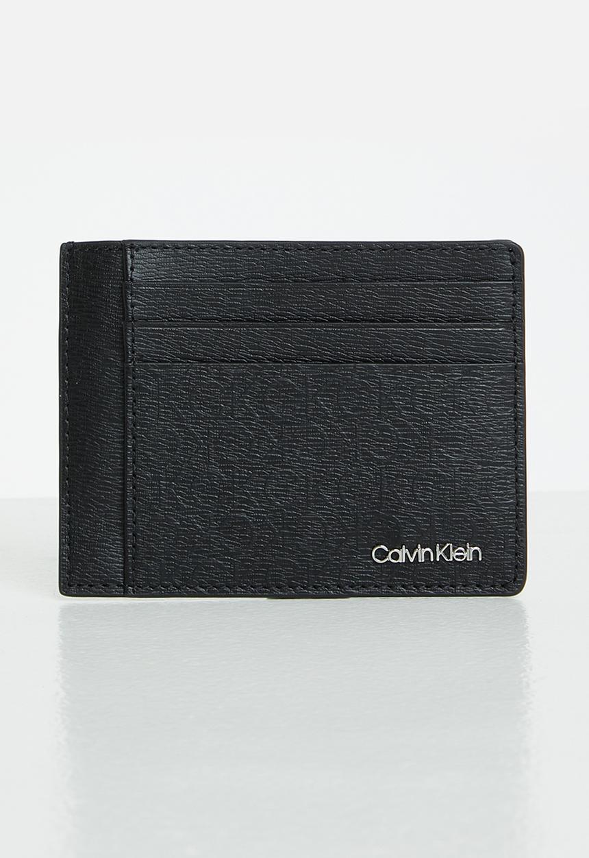 Calvin Klein - Minimalism mo id cardholder - black tonal mono