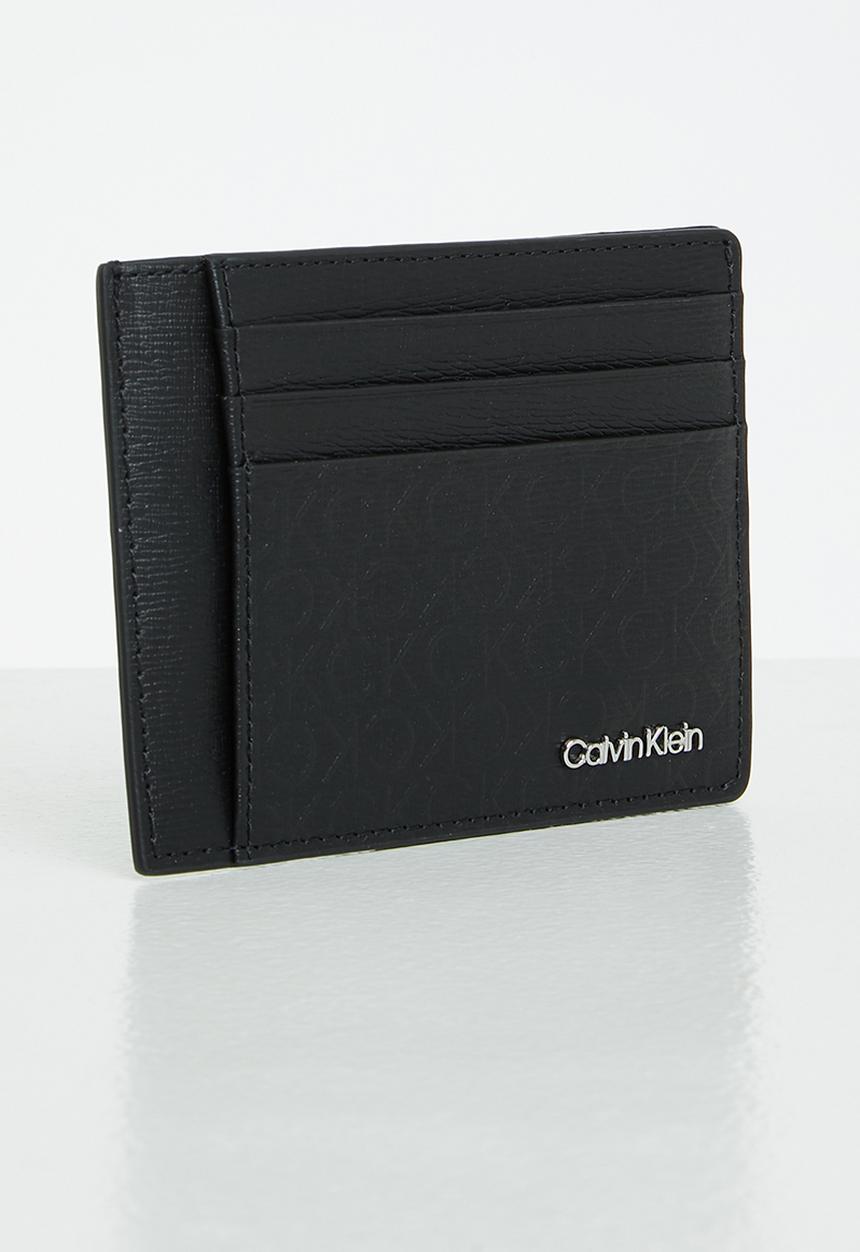 Calvin Klein - Minimalism mo id cardholder - black tonal mono