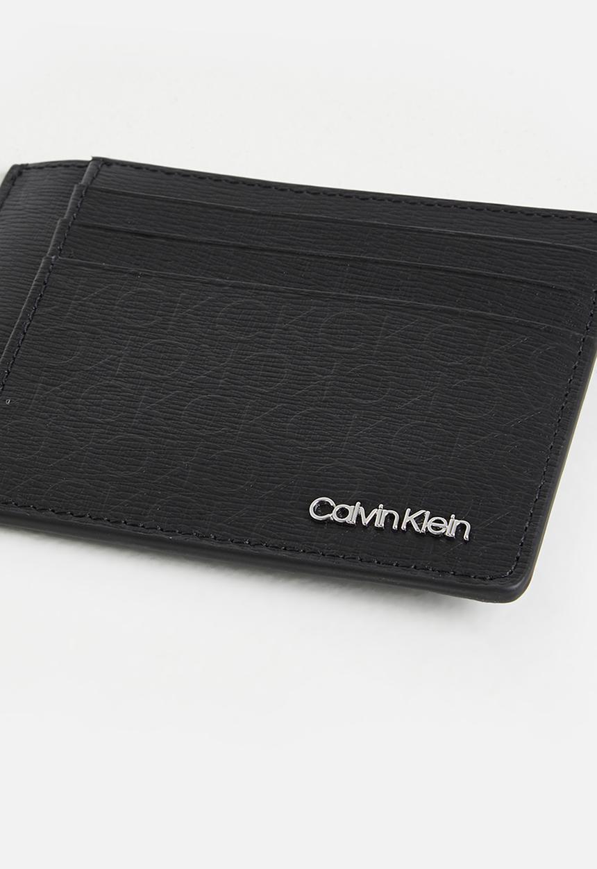 Calvin Klein - Minimalism mo id cardholder - black tonal mono