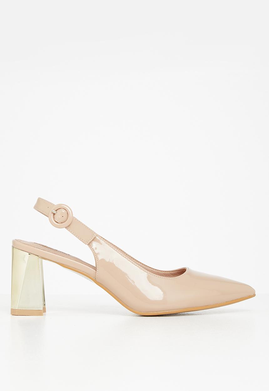 Plum - Dee slingback court heel - neutral