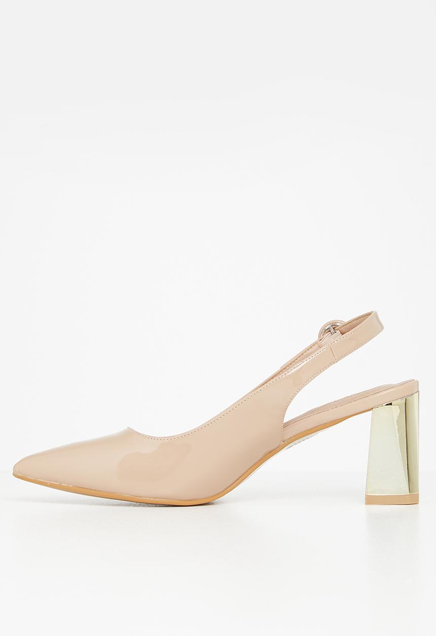 Plum - Dee slingback court heel - neutral