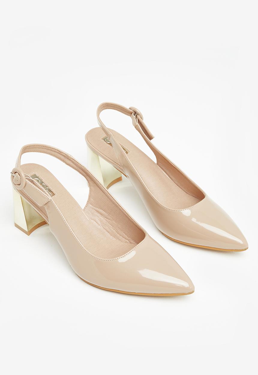 Plum - Dee slingback court heel - neutral
