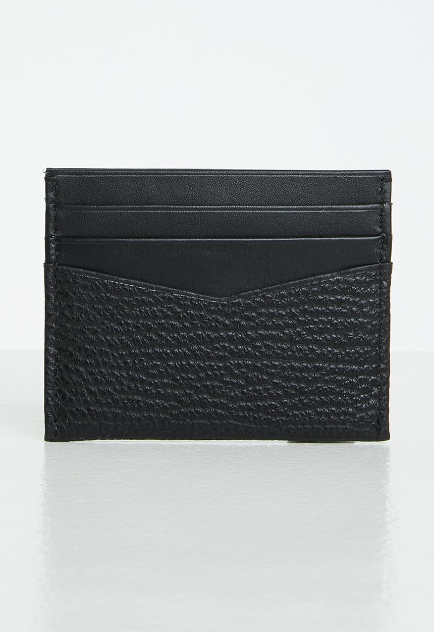 Calvin Klein - Mono textured cardcase 6cc - black