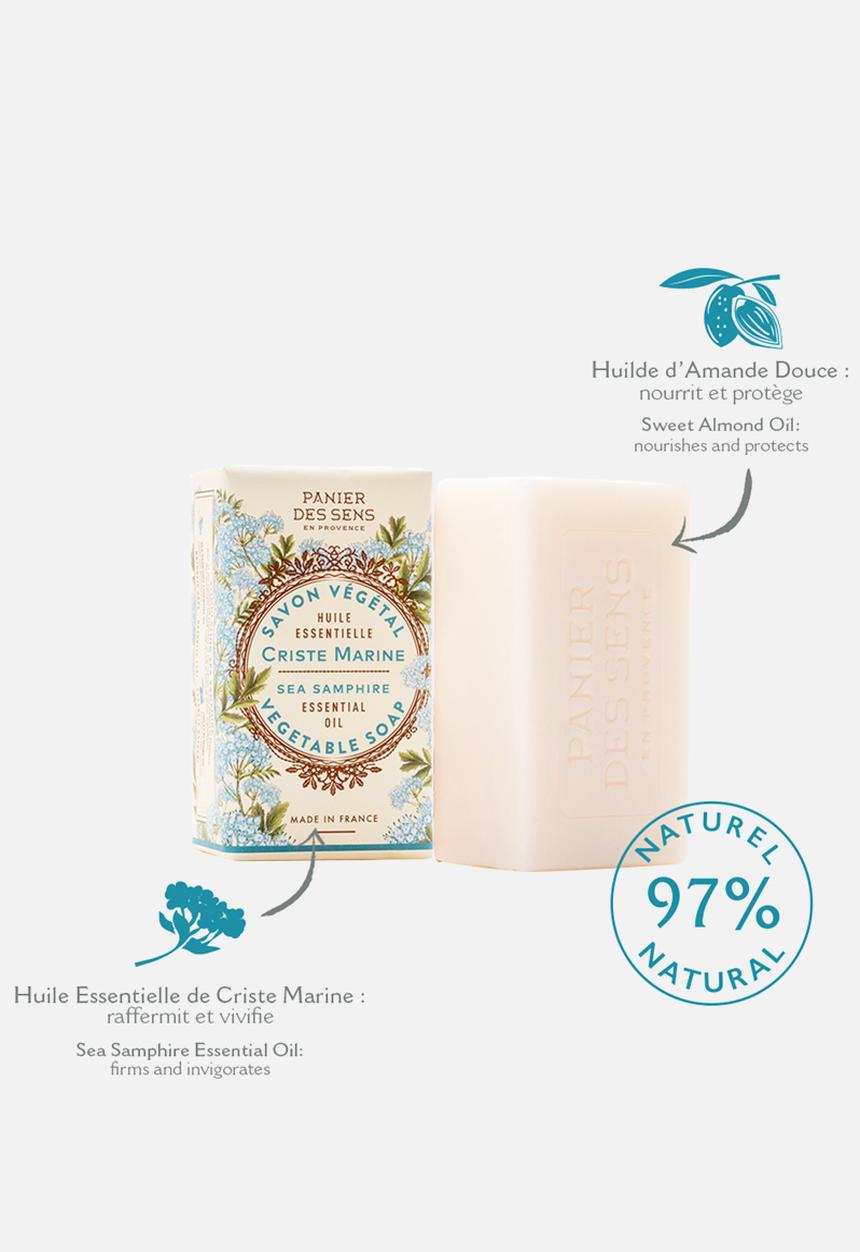 Panier Des Sens - Stimulating sea samphire vegetable soap bar