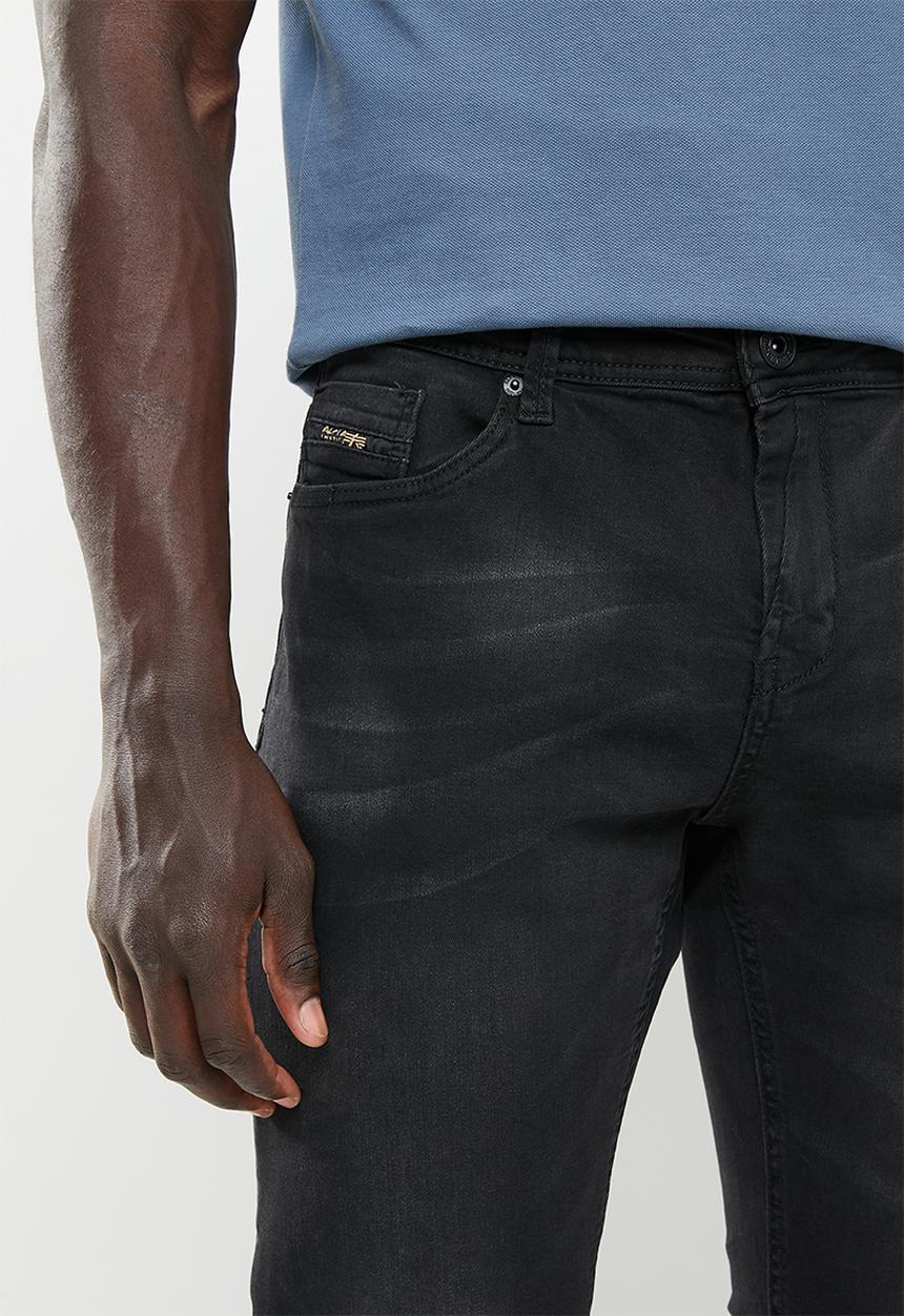 Alpha Industries - Mens flex jeans - black sandblast