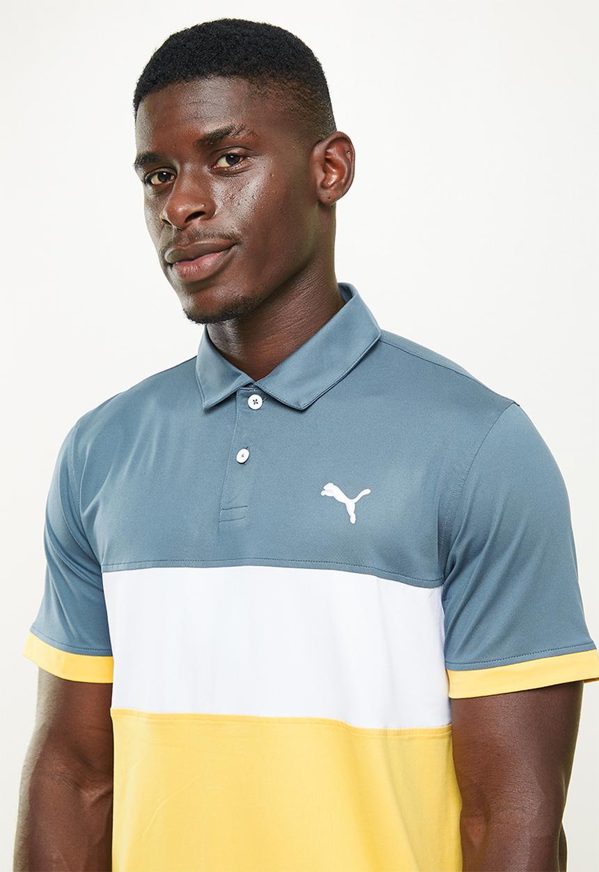 PUMA - Cloudspun golf highway polo - evening sky/mustard seed