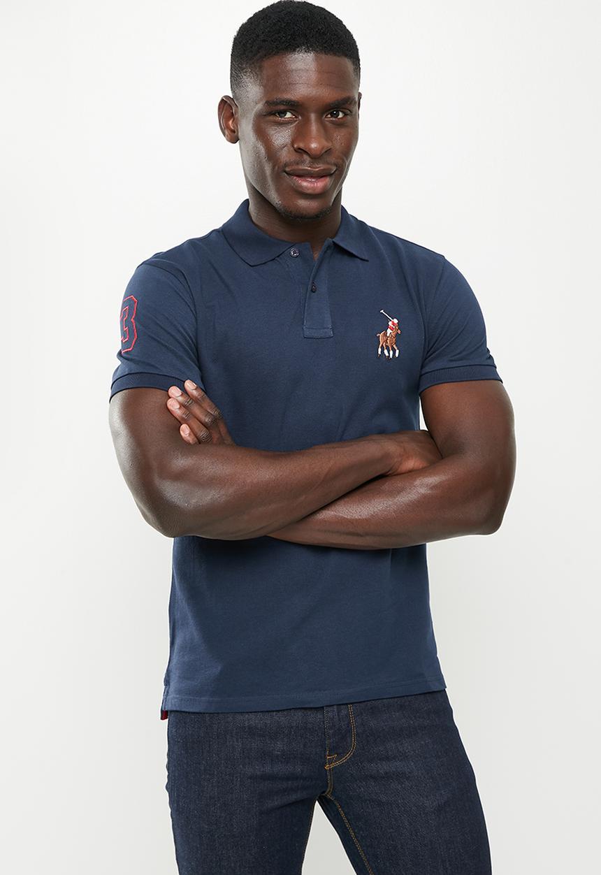 POLO - Men big pony pique golfer - navy