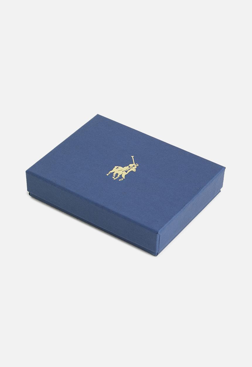POLO - Coin billfold w top card flap - black