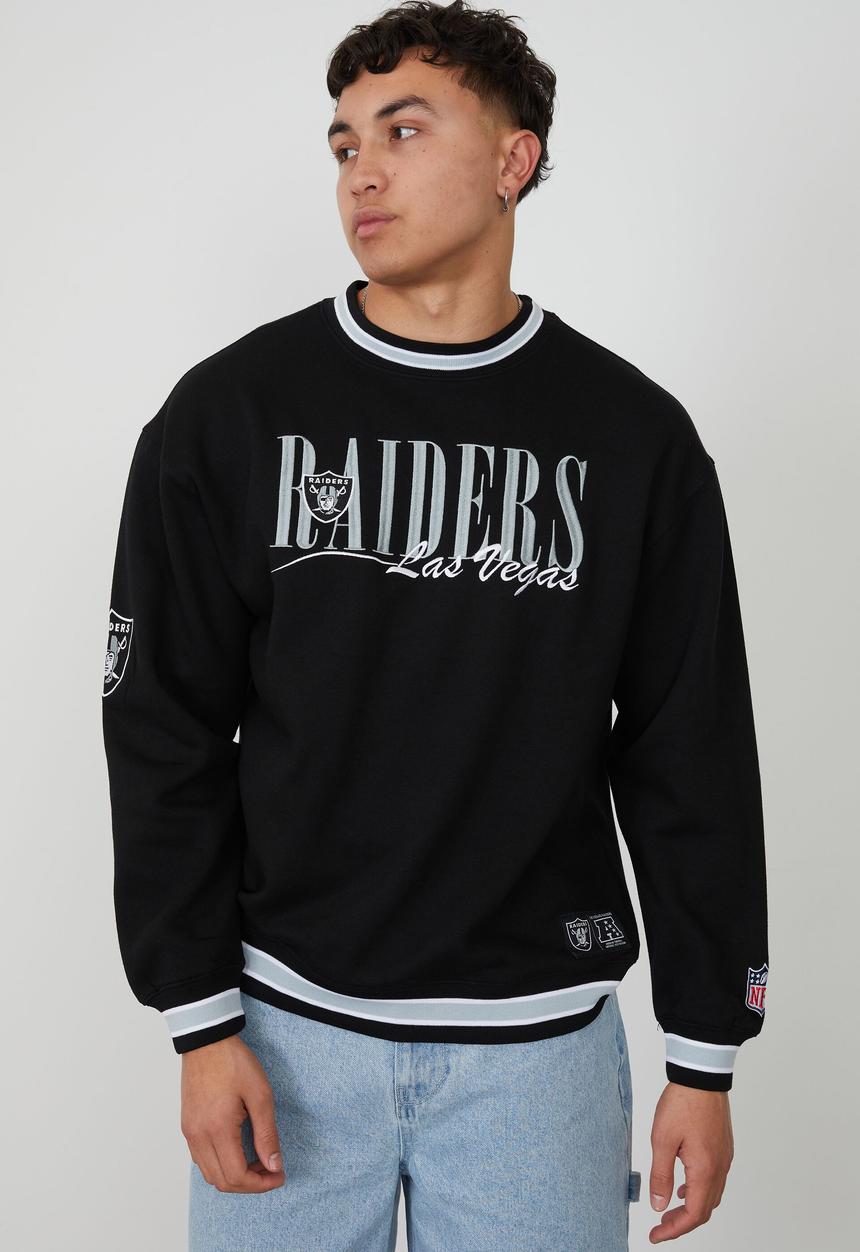 Factorie - Oversized nfl crew - lcn nfl black/raiders tipped