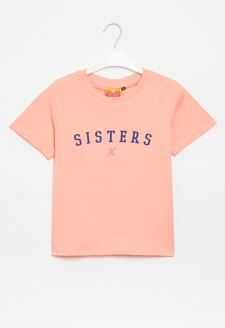 Holmes Bro's - Sisters short sleeve tee - peaches n cream