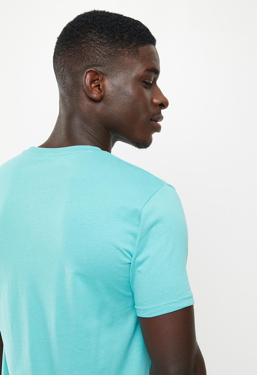 POLO - Men shield printed tee - blue