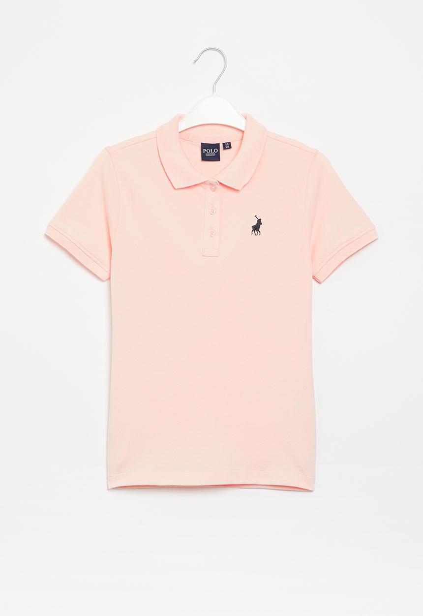 POLO - Girls classic short sleeve golfer - pink