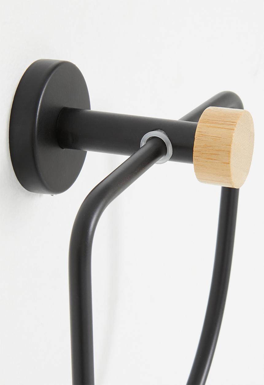 Sixth Floor - Ant towel ring holder - black